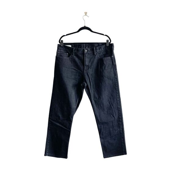 Banana Republic Mens Dark Wash Denim Straight Jeans Black 38x32 - Picture 1 of 9